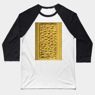 Texture - Yellow Stone Wall Baseball T-Shirt